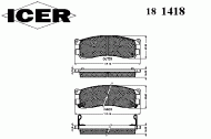 Комплект тормозных колодок ICER 181418