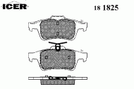 Комплект тормозных колодок ICER 181825