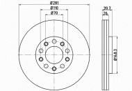 Тормозной диск PAGID 55301PRO