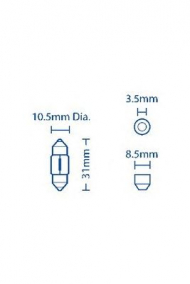 Лампа накаливания ACDelco ACBU1000