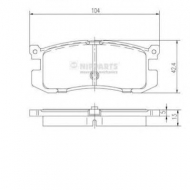 Комплект тормозных колодок NIPPARTS J3613006