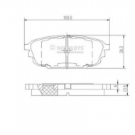 Комплект тормозных колодок NIPPARTS J3613017
