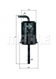 Фильтр MAHLE ORIGINAL KL 117