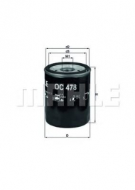 Фильтр MAHLE ORIGINAL OC 478