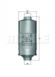 Фильтр MAHLE ORIGINAL KL 59