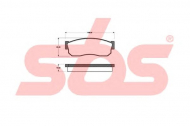 Комплект тормозных колодок sbs 1501222207