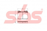 Комплект тормозных колодок sbs 1501223303