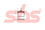 Комплект тормозных колодок sbs 1501223334