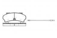 Комплект тормозных колодок WOKING P1263.12