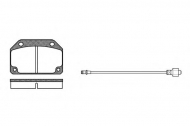 Комплект тормозных колодок WOKING P1273.02