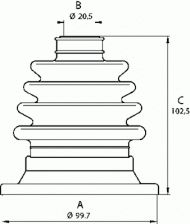 Комплект пыльника OPEN PARTS SJK7001.00
