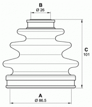 Комплект пыльника OPEN PARTS SJK7121.00