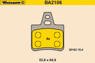 Комплект тормозных колодок BARUM BA2106