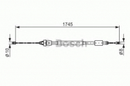 Трос BOSCH 1 987 477 576