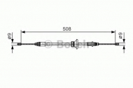 Трос BOSCH 1 987 482 042