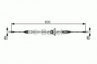 Трос BOSCH 1 987 482 146