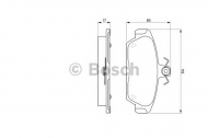 Комплект тормозных колодок BOSCH 0 986 424 092