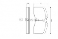 Комплект тормозных колодок BOSCH 0 986 424 119