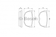 Комплект тормозных колодок BOSCH 0 986 424 162