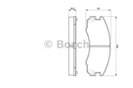 Комплект тормозных колодок BOSCH 0 986 424 230