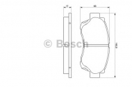 Комплект тормозных колодок BOSCH 0 986 424 232