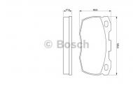 Комплект тормозных колодок BOSCH 0 986 424 286