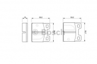 Комплект тормозных колодок BOSCH 0 986 424 408