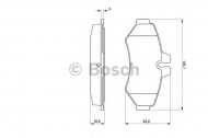 Комплект тормозных колодок BOSCH 0 986 424 516