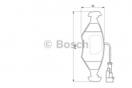 Комплект тормозных колодок BOSCH 0 986 424 543