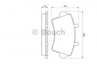 Комплект тормозных колодок BOSCH 0 986 424 614