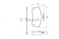 Комплект тормозных колодок BOSCH 0 986 424 783