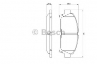Комплект тормозных колодок BOSCH 0 986 424 799