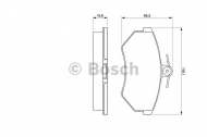 Комплект тормозных колодок BOSCH 0 986 460 944