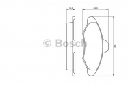 Комплект тормозных колодок BOSCH 0 986 460 949
