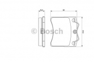 Комплект тормозных колодок BOSCH 0 986 460 954
