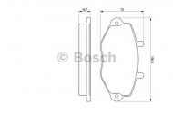 Комплект тормозных колодок BOSCH 0 986 460 962