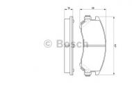 Комплект тормозных колодок BOSCH 0 986 461 134