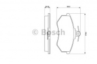 Комплект тормозных колодок BOSCH 0 986 466 698