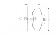 Комплект тормозных колодок BOSCH 0 986 466 700