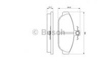 Комплект тормозных колодок BOSCH 0 986 467 400