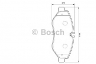 Комплект тормозных колодок BOSCH 0 986 494 121