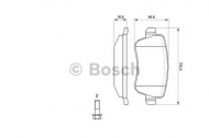 Комплект тормозных колодок BOSCH 0 986 494 125