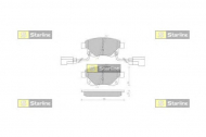 Комплект тормозных колодок STARLINE BD S402