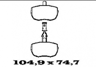 Комплект тормозных колодок FTE BL1449A2