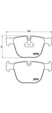 Комплект тормозных колодок BREMBO P 06 026