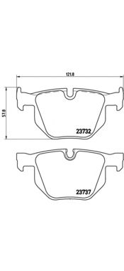 Комплект тормозных колодок BREMBO P 06 033