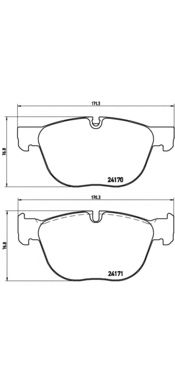 Комплект тормозных колодок BREMBO P 06 049