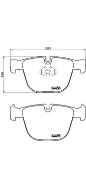 Комплект тормозных колодок BREMBO P 06 050