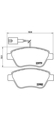 Комплект тормозных колодок BREMBO P 23 140