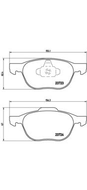 Комплект тормозных колодок BREMBO P 24 061